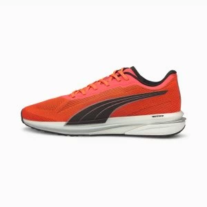 Image of PUMA Velocity Nitro Mens Running Shoes, Lava Blast/Black/Silver Size 7 Shoes