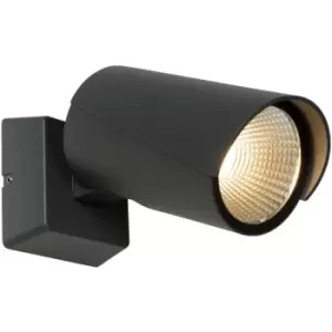 Image of Lucide MANAL - Wall Spotlight Outdoor - LED - 1x12W 3000K - IP65 - Anthracite