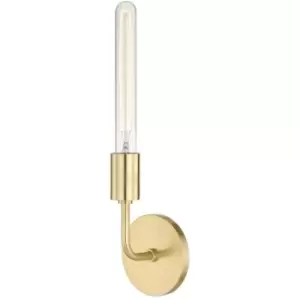 Image of Ava 1 Light Wall Sconce Brass