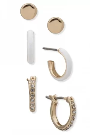 Image of PE ENAMEL HOOP TRIO WHITE