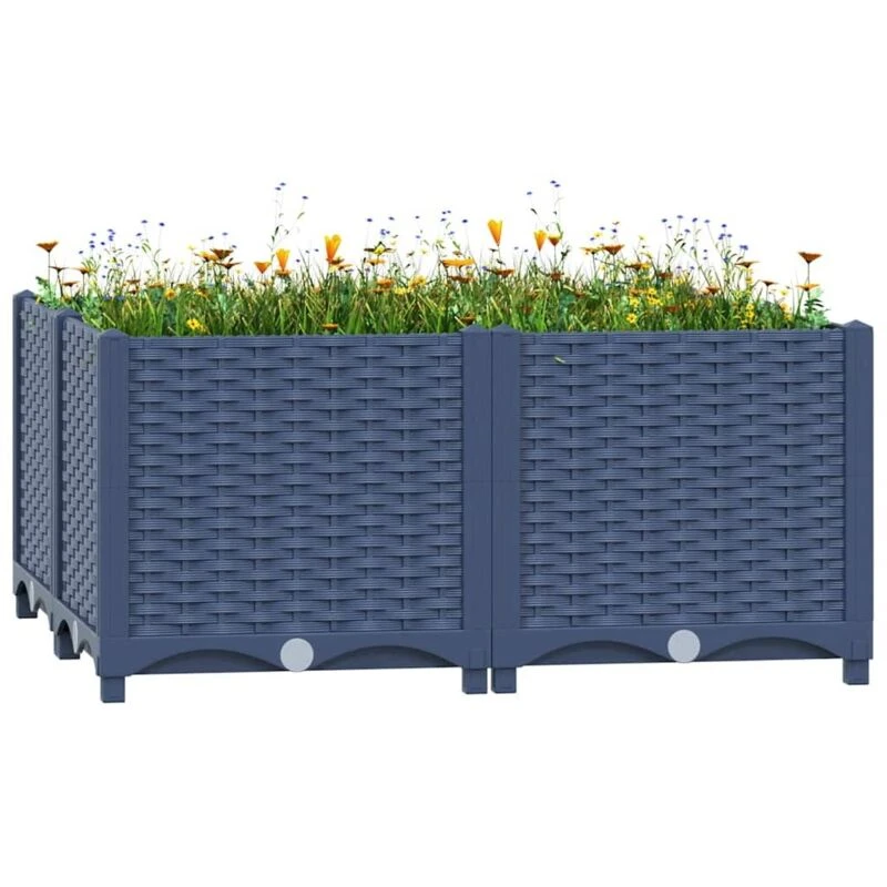 Image of VIDAXL Raised Bed 80x80x38cm Polypropylene Vidaxl 8720286092125