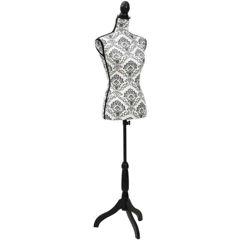 Image of vidaXL Ladies Bust Black White 30021