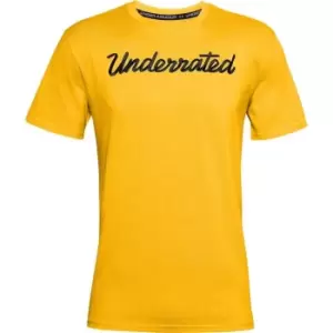 Image of Under Armour Curry Embroidered T Shirt Mens - Yellow