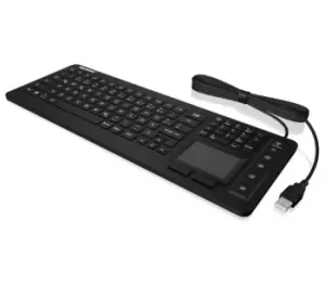 Image of KeySonic KSK-6231INEL keyboard USB AZERTY French Black