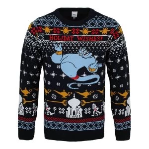 Image of Aladdin - Genie Christmas Wishes Unisex Christmas Jumper Medium