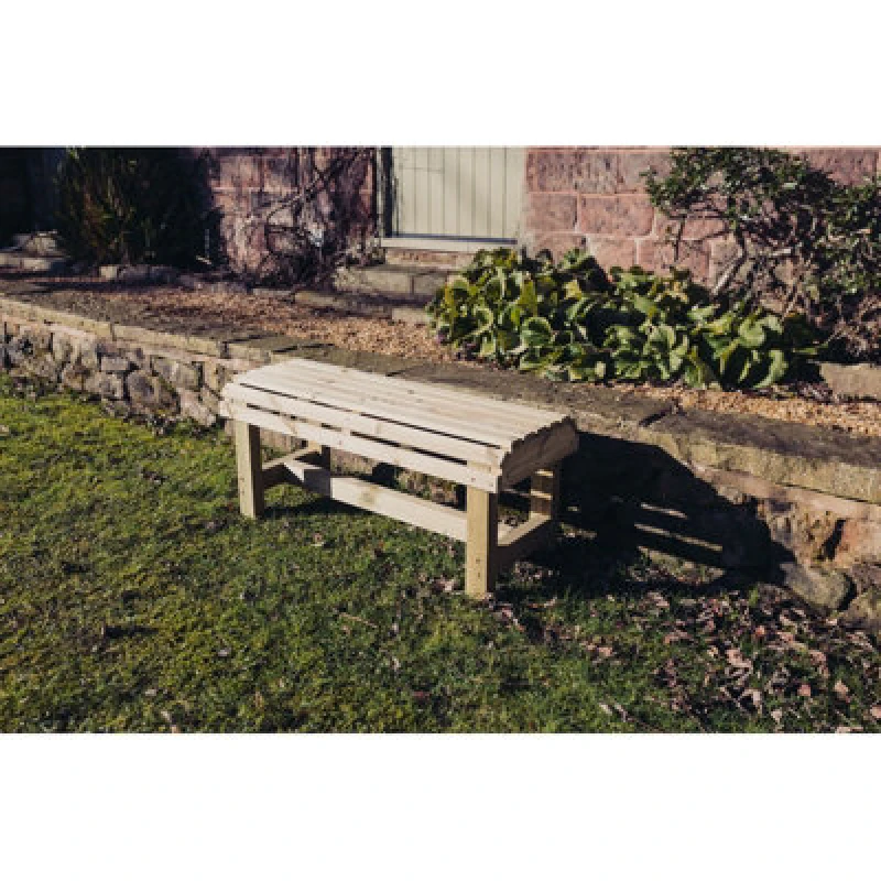 Image of Churnet Valley Garden Furniture Ltd Churnet Backless Garden Bench - Timber - L39 X W99.5 X H43cm - Fully Assembled