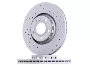 Image of ZIMMERMANN Brake disc 100.1242.52 Brake rotor,Brake discs AUDI,SKODA,SEAT,A4 Avant (8ED, B7),A4 Avant (8E5, B6),A6 Avant (4B5, C5)