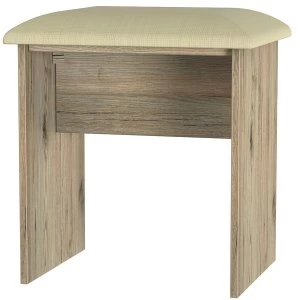 Image of Robert Dyas Wilcox Ready Assembled Dressing Table Stool - Ash