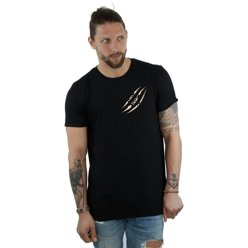 Image of Supernatural Supernatural Men Symbol Scratch T-Shirt in Black Size: Small Black S Male 5057245670227