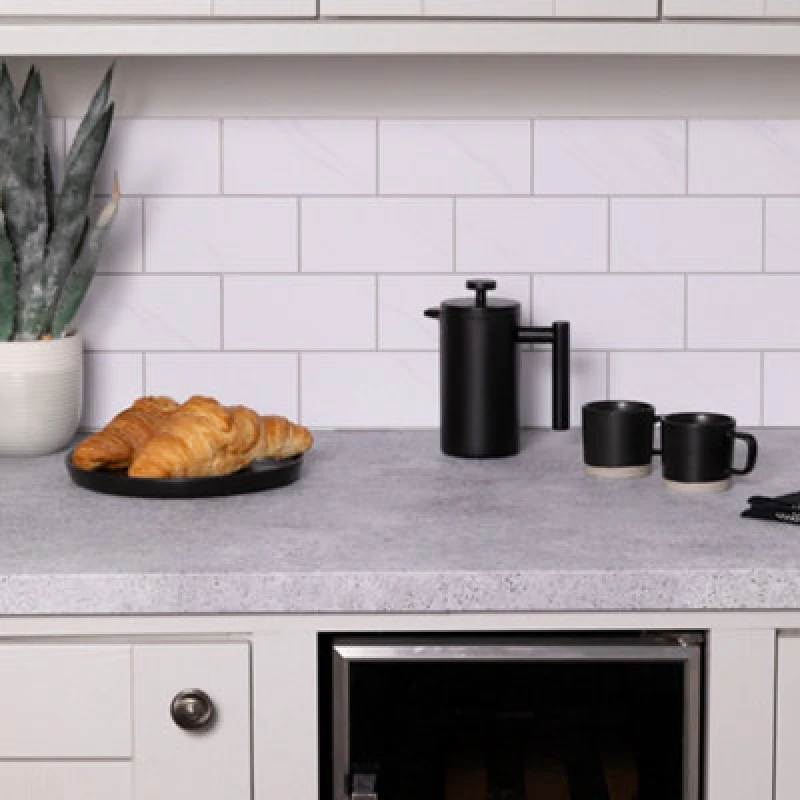 Image of D-C-Fix Salazar Concrete Grey Self Adhesive Vinyl Wrap Film For Kitchen Worktops And Furniture 2M(L) 67.5Cm(W)