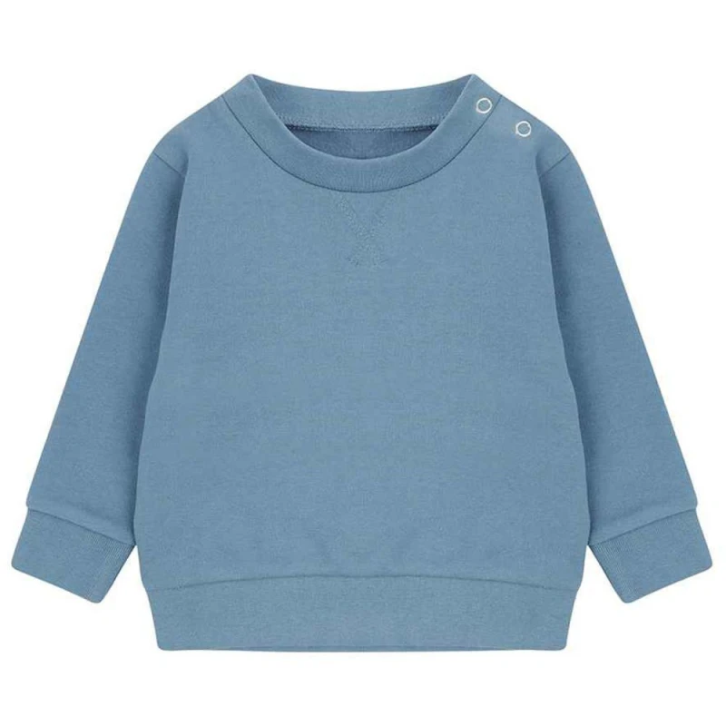 Image of Larkwood Plain Sweatshirt in Mid Blue Size: 3-4 Years Mid Blue Unisex 3-4 Years