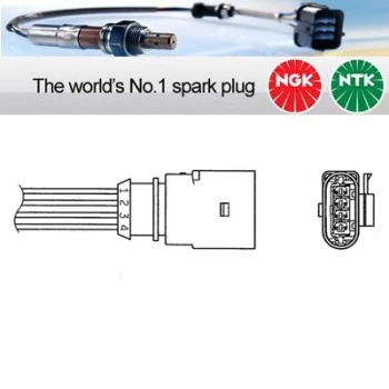 Image of 1x NGK NTK Oxygen O2 Lambda Sensor OZA510-AU8 OZA510AU8 (1337)