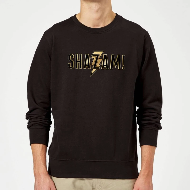 Image of Shazam Gold Logo Sweatshirt - Black - L