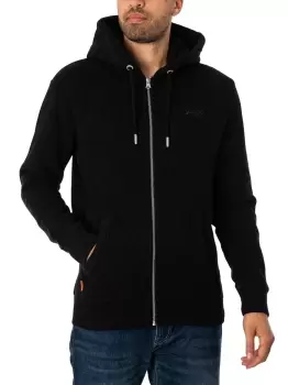 Image of Essential Logo Zip Hoodie