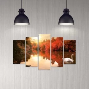 Image of 5DMDF-22 Multicolor Decorative MDF Painting (5 Pieces)