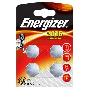 Image of Energizer CR2016 Batteries 4 Pack