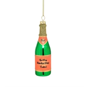 Image of Bucks Fizz Bottle Shaped Bauble
