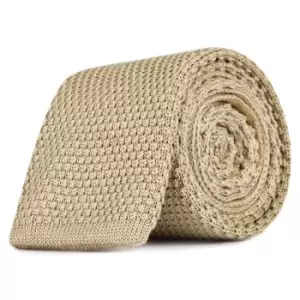 Image of Boss Boss 6cm Knitted Tie Mens - Beige