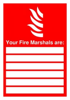 Image of Signslab A4 297x210 Ur Fire Marshals Pvc