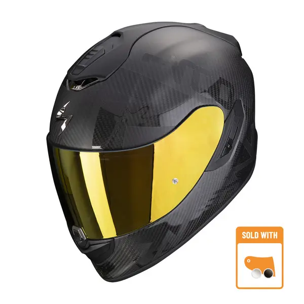 Image of Scorpion Exo-1400 Evo Carbon Air Cerebro Black Full Face Helmet 2XL