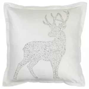 Image of Wonderland Prancer Cushion White