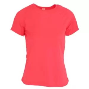 Image of SOLS Womens/Ladies Sporty Short Sleeve T-Shirt (M) (Neon Coral)