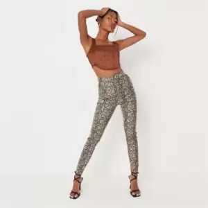 Image of Missguided Satin Corset - Brown