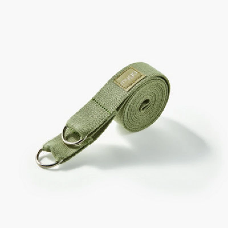 Image of Myga Adjustable Moss Cotton Yoga Belt Sling Strap