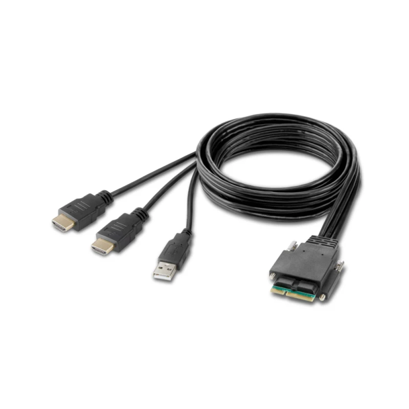 Image of Belkin F1DN2MOD-HC-H06 KVM cable Black 1.8 m F1DN2MOD-HC-H06
