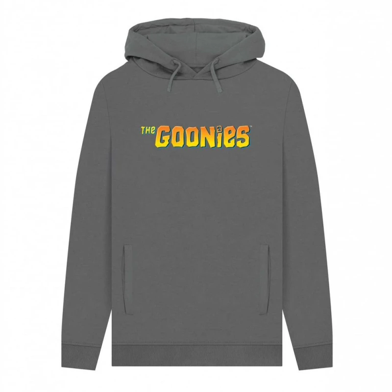 Image of The Goonies Mens Graphic Hoodie in Grey Size: Small Grey Male S