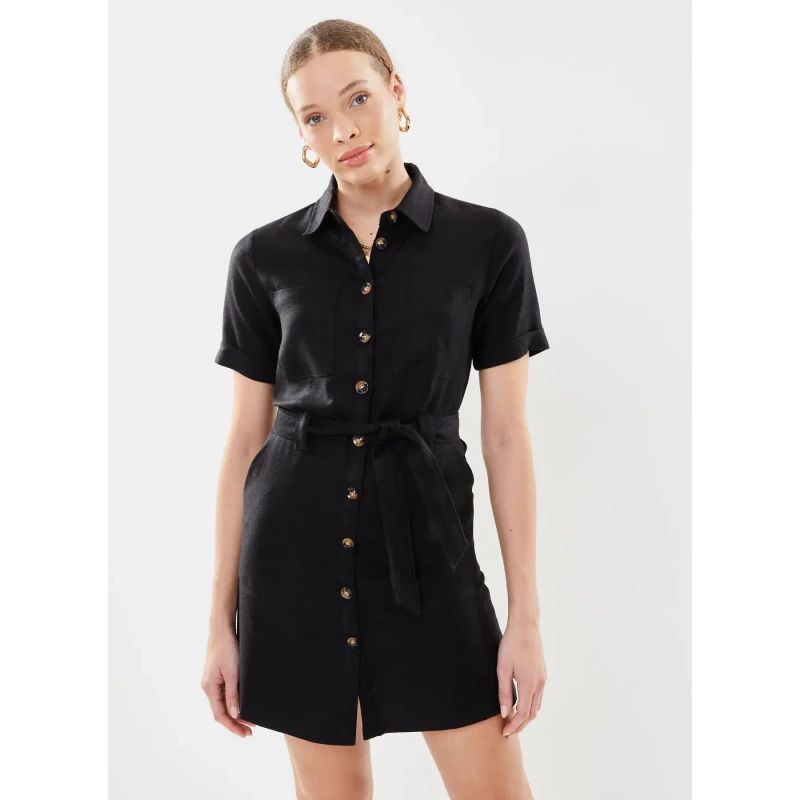 Image of La Petite Etoile Womens shirt dress La Petite Etoile Rila Noir Female M