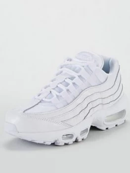 Image of Nike Air Max 95 - White/White, Size 3, Women