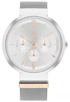 Image of Tommy Hilfiger 1782537 Womens Lidia Silver Mesh Bracelet Watch