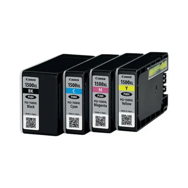 Image of Canon PGI-1500XL Inkjet Cartridge Multi Value Pack High Yield CMYK 9182B010 9182B010