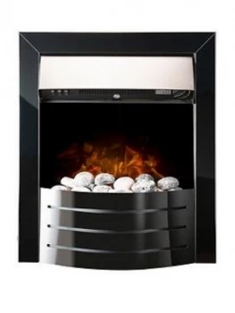 Image of Adam Fires & Fireplaces Adam Comet Electric Fire In Obsidian Black