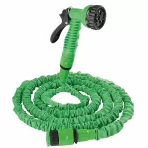 Image of Groundlevel 50ft Magic Expandable Hose With 7-dial Spray Gun - Green