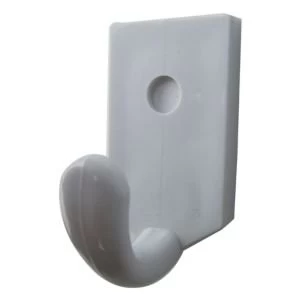 Image of BQ White ABS Cup Hook Pack of 2