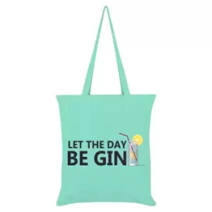 Image of Grindstore Let The Day Be Gin Tote Bag (One Size) (Mint Green)