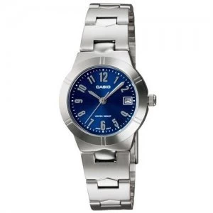 Image of Casio Ladies Stainless Steel Watch - LTP-1241D-2