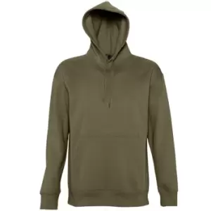 Image of SOLS Slam Unisex Hooded Sweatshirt / Hoodie (XXL) (Army)
