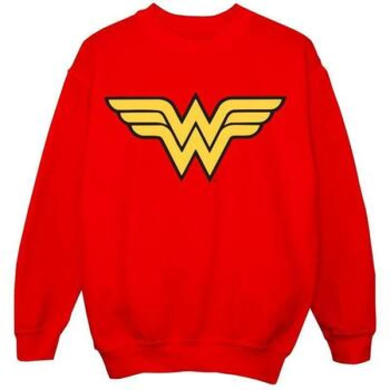 Image of DC Comics Wonder Woman Logo Sweatshirt Red female