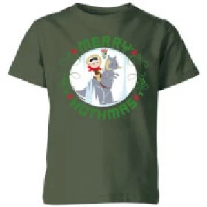 Image of Star Wars Merry Hothmas Kids Christmas T-Shirt - Forest Green - 9-10 Years