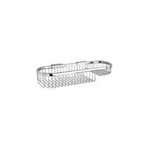 Image of Miller Baskets Oval Basket - 400mm Wide - Chrome - 869C - Chrome