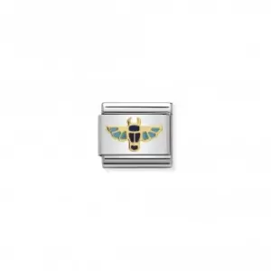 Image of Nomination Composable Classic Gold Egyptian Scarab Link 030262/13
