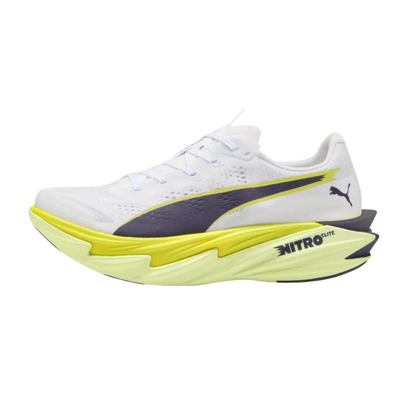 Image of Puma Deviate NITRO Elite 4 White Yellow SS26 Women, Size 38 - EUR