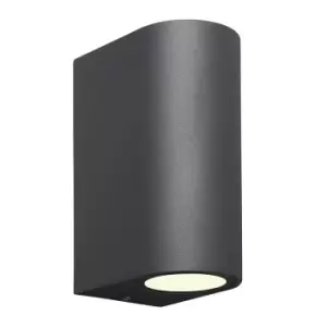 Image of Kandanchu Outdoor Up and Down Wall Light - Anthracite