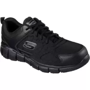 Image of Skechers Telphin Sanphet Safety Work Trainer Shoes Black (Sizes 6-12)