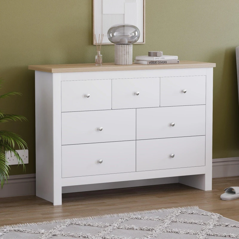 Image of Lassic Vida Designs Arlington 4+3 Drawer Chest White unisex One Size