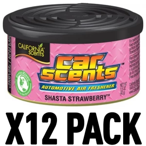 Image of Shasta Strawberry (Pack Of 12) California Car Scents