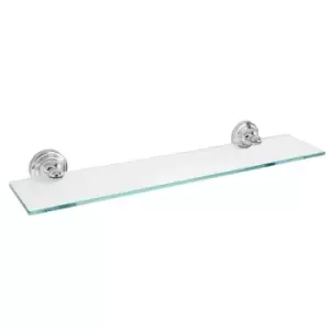 Image of Showerdrape Wall Mounted Chrome / Glass Fidelity Vanity Shelf